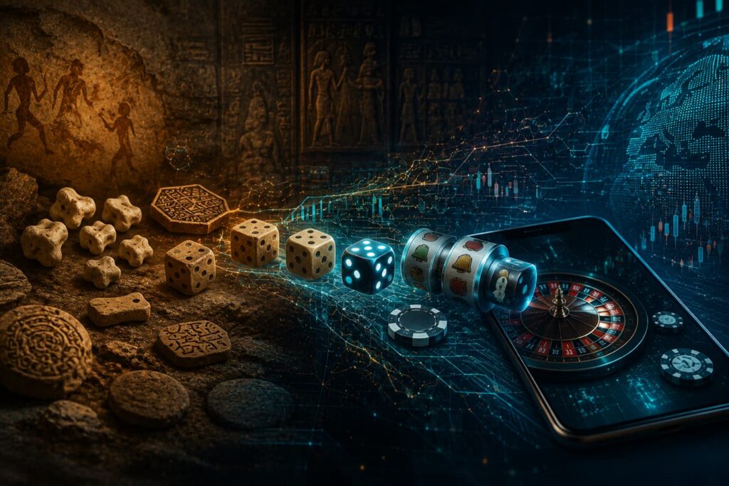 From Physical to Digital — The Continuity of Core Elements - evolution from traditional gambling games to online casino platforms, preserving the core principles of risk, reward and player engagement